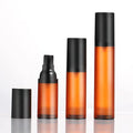 15ml 30ml 50ml Frosted Matt Amber Black Airless Serum Pump Lotion Bottle for Cosmetic Packaging PP Plastic
