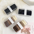 Factory Wholesale Korean Elegant 8pc/Box Elastic Hair Ties Colorful New Milk Coffee Towel Ring for Kids