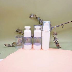 AS Round Transparent White 20ml 100ml Lotion Airless Pump Bottle