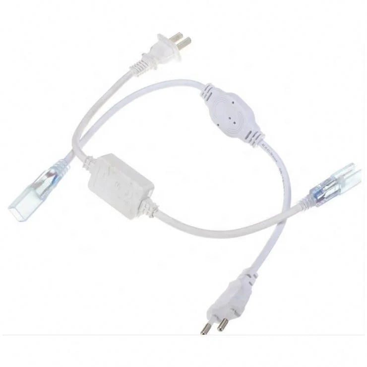 220v 110v EU US  3528 5050 High Power Led Strip Light Led Power Plug