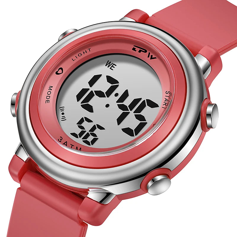 Fashion Children Relogio Infantil Chime Watch Wrist Men Color Luminous Led Sport Digital Wrist Watch for Kids