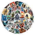 50PCS Cool punk style cartoon robot sticker