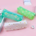 Kawaii Daisy Pencil Case Transparent Daisy School Pencil Box Pencil Bag