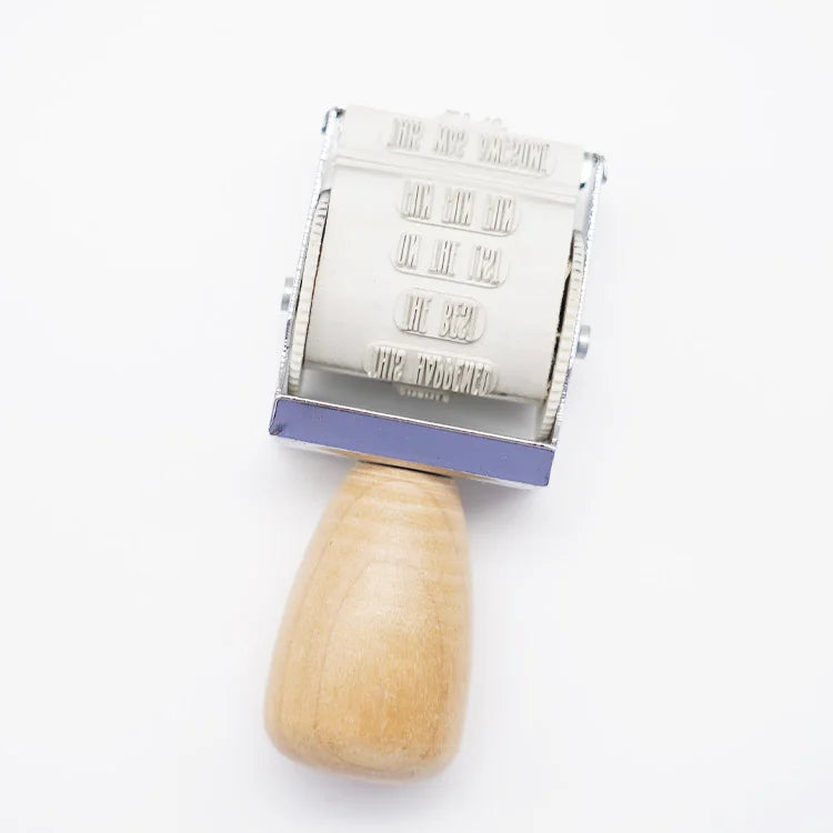 Self Inking Rubber Stamp Number Rolling Wheel Stamp Roller Rubber Date Stamp for Card Making
