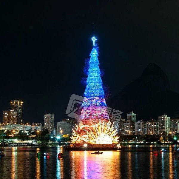 Colorful Christmas Trees Red and White Full PVC Artificial Christmas Tree for Indoor Outdoor Decorative Tree