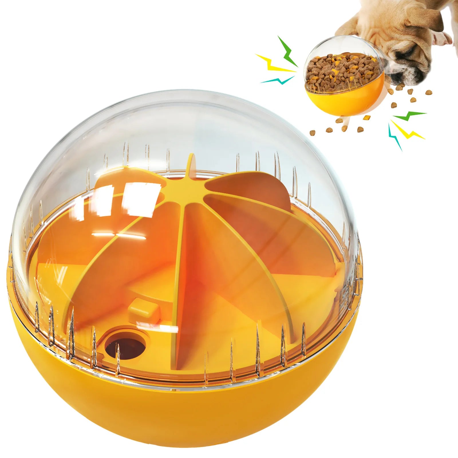 Hot Selling Interactive Food Dispenser Eco-Friendly Rubber and Plastic Pet Play Ball Dog Toothbrush Chew Toy