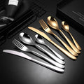 New Royal Wedding Flatware Set Reusable Metal Food Grade 18/10 Stainless Steel Cutlery Set