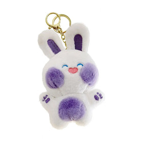 Cute Soft Stuffed Rabbit Doll Toys Plush Keychain Bunny Animal Pendant Charm Rabbit Key Chain Gift for Purse Backpack Handbag