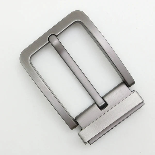 In Stock 40mm Zinc Alloy Clip Pin Belt Buckle for Men Genuine Leather Business Belts Custom Logo Support for Formal Wear
