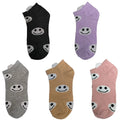 Ladies Summer Cartoon Pattern Socks Women's Wholesale Face Design Summer Socks
