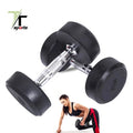 Top Seller Factory Manufacture Wholesale China 2.5-50kg dumbbell fitness equipment Round head dumbbell/dumbell set