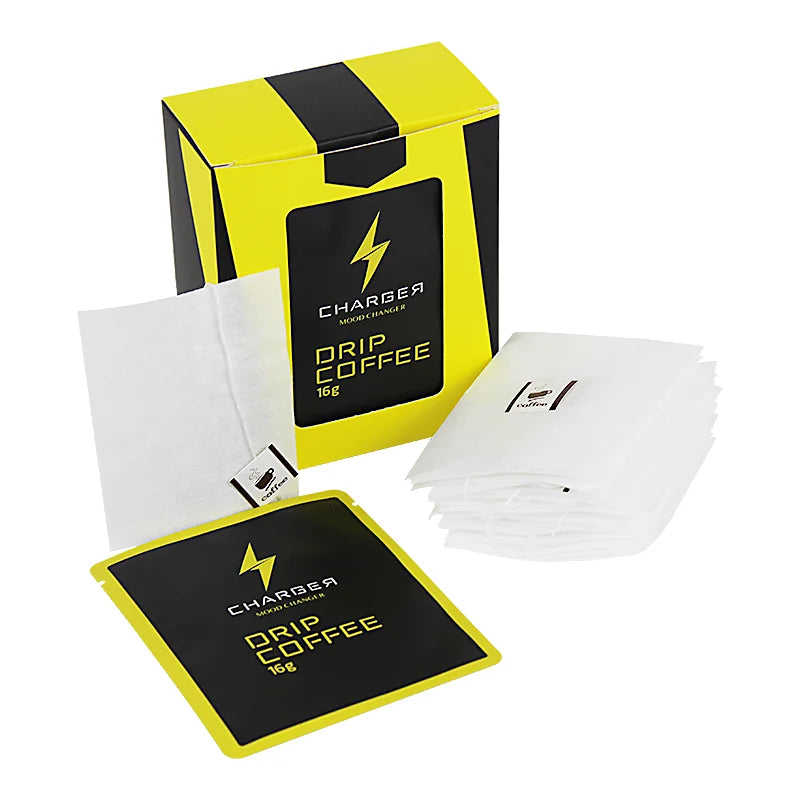 No Mess Disposable Non-Woven Fine Mesh Cold Brew Drip Coffee Filter Bags 90x74mm for Concentrate/Iced Coffee or Tea Maker