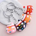 Creative Cartoon LUCKY Cat Key Ring Pendant Bag Pendant Cute Cat LUCKY Gift Key Ring