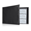 Custom Spot Basic Vinyl Black A4 Folder D Shaped 7 Hole Business Cheque Book Binder