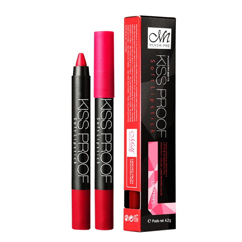 Factory Customization Soft Touch Ultra-matte Long Lasting Kissproof Lipstick Pencil Color Lipstick Makeup Lady's Lips  Makeup