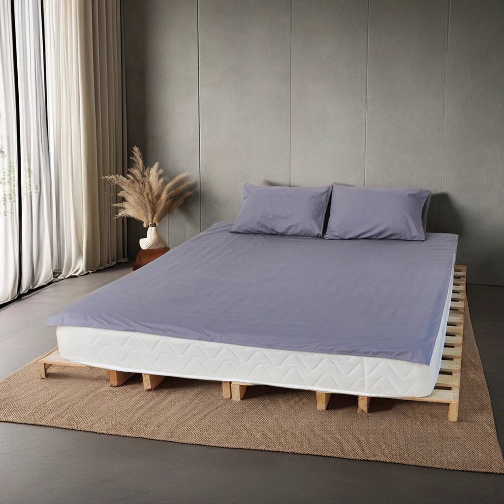 90% Organic Cotton + 10% Pure Silver Fiber Grounding Sheet Earth Connected Bedding Flat Earth Sheets with Grounding Cord