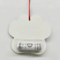 2023 Custom logo MDF White Plain Money Card Holder Ornaments Blank Hardboard Christmas Ornament