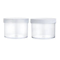 200ml Small Plastic Wide-Mouth Cream Jars with Lids DIY Beauty Products Storage for Eye Cream Face Lotion Slime Making Favor