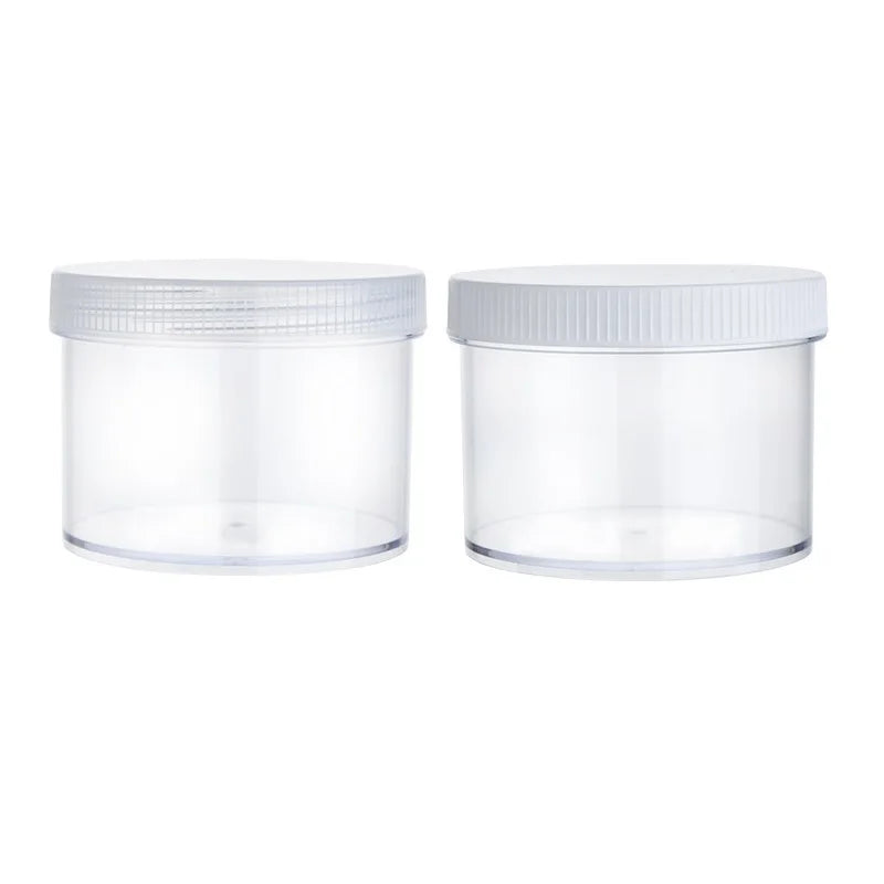 200ml Small Plastic Wide-Mouth Cream Jars with Lids DIY Beauty Products Storage for Eye Cream Face Lotion Slime Making Favor