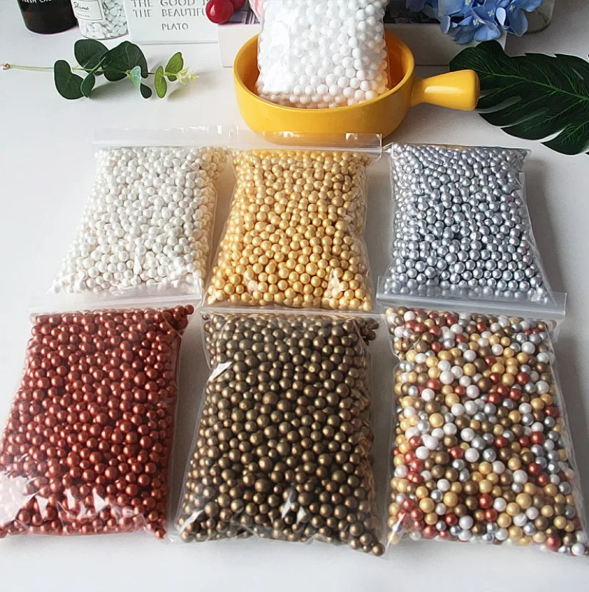 Colorful Foam Mini Balls Custom Gift Box With Foam Packaging Color Foam Balls Filler Gift Box Filing Polystyrene