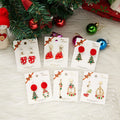 Christmas Drop Oil Pendant Earring Red Sock Hat Plush Ball Short Alloy Stud Earring Fashion Christmas Jewelry 2021 New