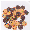 Flatback Simulated Cookies Planar Food Charms Play Doll House Accessories Jewelry Earring Making Component
