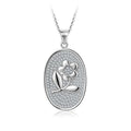 Micro Pave Flower Pendant Necklace Custom Jewelry 925 Silver Pendant Fashion Jewelry Pendants