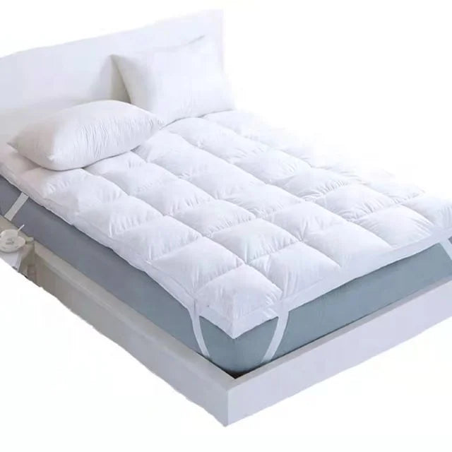Wholesale Duck Feather Down Filling Pure Cotton Fabric Soft Luxury Mattress Topper