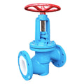 Chemical Factory Carbon Steel  Corrosion-resistant Pn16  Dn100  PFA  Rubber Fluorine Lined Flange End  Globe Valve