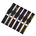 20mm 22mm 24mm 26mm Diving Watches Durable Hole Pattern Silicone Watch Band Strap Silicone Rubber Watch Band