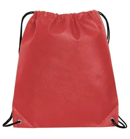 Ruthbag Custom Logo Tote Gift Bag Two-Tone Woven Polypropylene Non-Woven Cinch Pack Reusable Organza Drawstring Style Letter