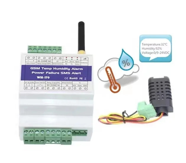 Gsm Alarm Systems Temperature Humidity Environment Alarm 2G/4G Relay Switch Remote Control Door Access Wireless Door Opener