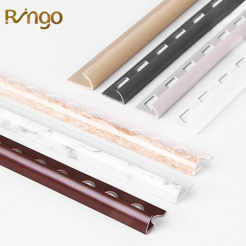 Foshan Ringo Modern Aluminum Ceramic Trim Corners PVC Marble Tile Trim Profiles Alu-L Model 2-Year Warranty Hotel Use