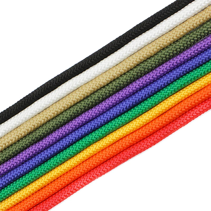 10mm Braided Flat Color Cotton Cord for Garments Hoodies Shoes Bags Home Textiles with Metal Tip & Coated Finish