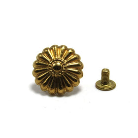 Metal Brass Flower Western Concho Flower Ornament for DIY Leather Goods