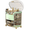 Hot Sale Makeup Organizer with Brush and Lipstick Organizer Dust Water Proof Cosmetics Storage Box Display Skincare Case