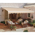 Wholesale Aluminum Alloy Motorized Retractable Roof Awnings Foldable Full Cassette Balcony Awning Outdoor Use Coated Sail