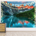 Nature Forest Tapestry Landscape Printing Tapestry Stream Cheap Hippie Wall Hanging Bohemian Decor