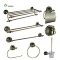 European Design Style Decorative Brass Wall Mounted Antique Bathroom Accessories Sets