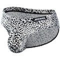 Brand Clothing Fashionable Sexy Men's Underwear Snow Leopard Print Breathable Anti-Bacterial Quick Dry Low-Rise Boxer Briefs