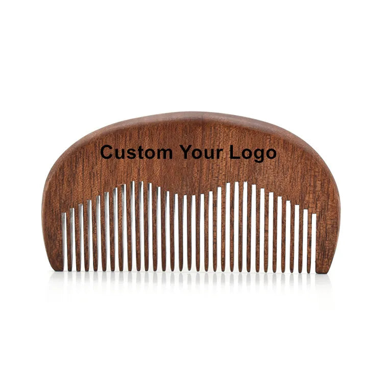 Wholesale Private Label Pocket Size Handmade Wooden Comb Eco Friendly Amoora Wood Comb for Bathroom