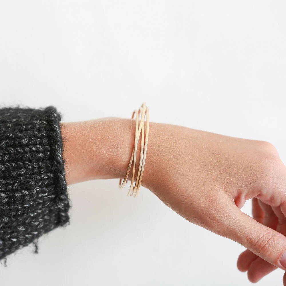 EManco Top Sale Cuff Bracelet Gold Plated 316 Stainless Steel Bracelet Bangle Women