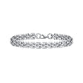 9MM Wide Femme Stainless Steel Jewelry Wholesale Herringbone Clavicle Thick Bike Chain Bracelets for Mens Women