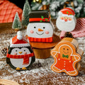 Hot-selling Shaped Christmas Santa Claus Gift Cookie Candy Tin Box Decoration Christmas Cake Tin Cans for Gift Package