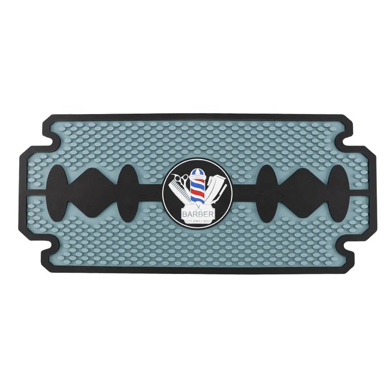 Multi Function Anti-slip Rubber Barber Mat Customize logo Barber Shop Hairdressing Pad Hair Cutting Barber Mat
