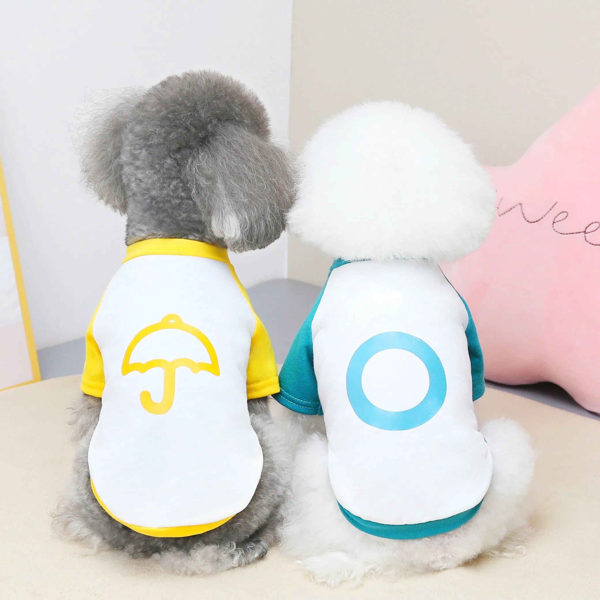 Wholesale Stocked Formal Shirt Raglan T-shirts Dog Shirt Pet Clothes