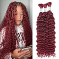 #99J Brazilian Deep Wave Human Hair Bundle Machine Double Weft Weaving Remy Hair Extensions Braiding Darker Color Only 50g/Pack