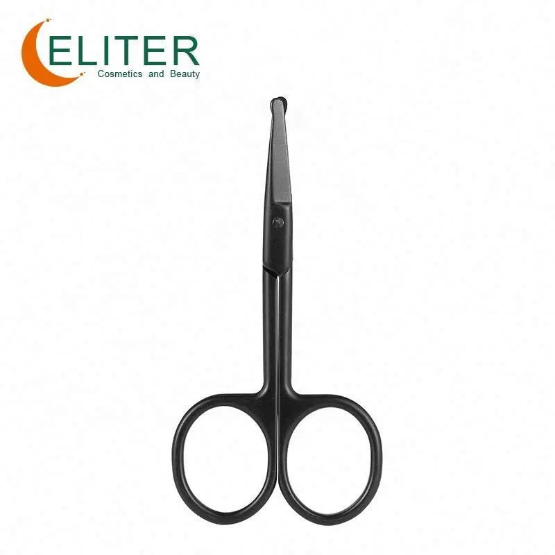 Eliter Hot Sell in Stock Black Stainless Steel Manicure Scissors Box Nail Cuticule Scissors Protective Skin and Nails