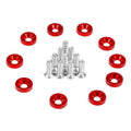 20Pcs M6 JDM Car Modified Hex Fasteners Fender Washer Bumper Engine Concave Screws Fender Washer License Plate Bolts Car Styling