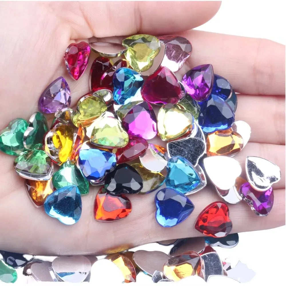 Wholesale Fancy Heart Shape Rhinestones Crystal Beads  Sew on Glass Crystal Stone With Claw